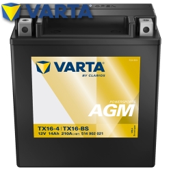 Batterie VARTA TX16-BS / YTX16-BS Powersport AGM geschlossen