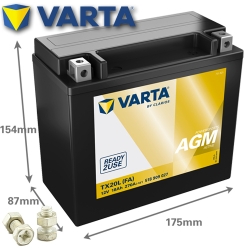 Batterie VARTA TX20L-BS (FA) / YTX20L-BS Powersports AGM Active