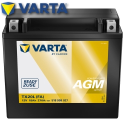 Batterie VARTA TX20L-BS (FA) / YTX20L-BS Powersports AGM Active