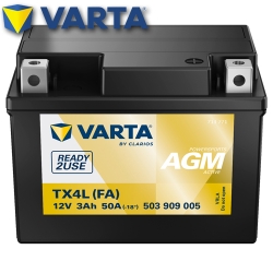 Batterie VARTA TX4L (FA) / YTX4L-BS Powersports AGM Active