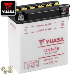 Batterie YUASA 12N5-3B (DC) offen ohne Säure