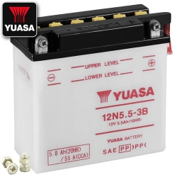 Batterie YUASA 12N5.5-3B (DC) offen ohne Säure