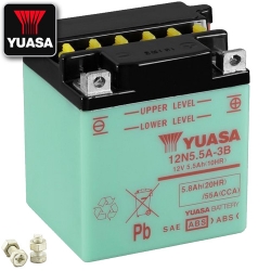 Batterie YUASA 12N5.5A-3B (DC) offen ohne Säure