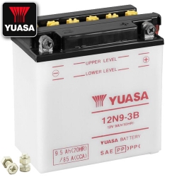 Batterie YUASA 12N9-3B (DC) offen ohne Säure