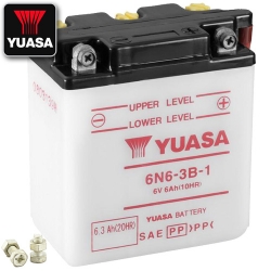 Batterie YUASA 6N6-3B-1 (DC) offen ohne Säure
