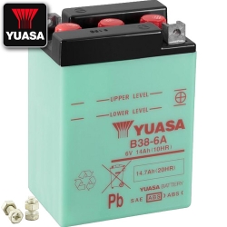 Batterie YUASA B38-6A (DC) offen ohne Säure