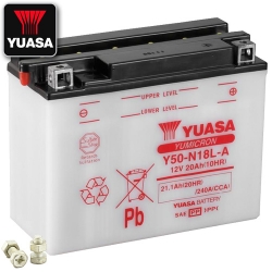 Batterie YUASA Y50-N18L-A (DC) offen ohne Säure