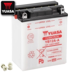 Batterie YUASA YB12A-A (DC) offen ohne Säure