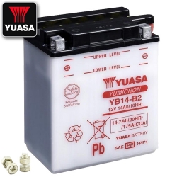 Batterie YUASA YB14-B2 (DC) offen ohne Säure