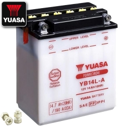 Batterie YUASA YB14L-A (DC) offen ohne Säure