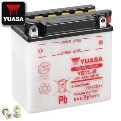 Batterie YUASA YB7L-B (DC) offen ohne Säure