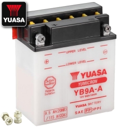 Batterie YUASA YB9A-A (DC) offen ohne Säure