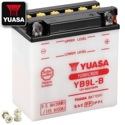 Batterie YUASA YB9L-B (DC) offen ohne Säure