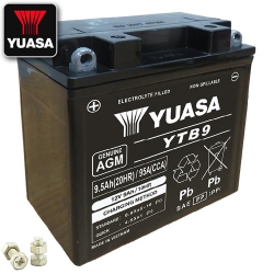 Batterie YUASA YB9-B / YTB9  (WC) AGM geschlossen