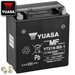 Batterie YUASA YTX16-BS-1 AGM geschlossen