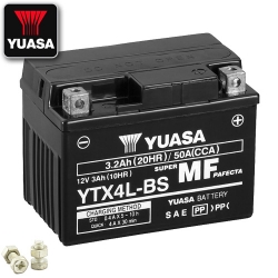 Batterie YUASA YTX4L-BS (WC) AGM geschlossen