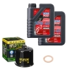 Wartungsset Ölwechsel, LIQUI MOLY Motorbike Öl 4Takt vollsytnth.