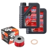 Wartungsset Ölwechsel, LIQUI MOLY Motorbike Öl 4Takt vollsytnth.