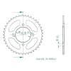 Kettenrad C50-Stahl
