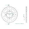 Kettenrad C50-Stahl