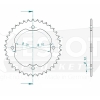 Kettenrad C50-Stahl
