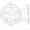 Kettenrad C50-Stahl