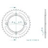 Kettenrad C50-Stahl