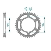 Kettenrad C50-Stahl