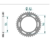 Kettenrad C50-Stahl