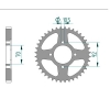 Kettenrad C50-Stahl