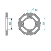 Kettenrad C50-Stahl