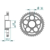Kettenrad C50-Stahl