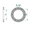 Kettenrad Aluminium