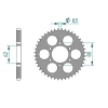 Kettenrad Aluminium