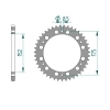 Kettenrad Aluminium