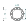 Kettenrad Aluminium