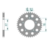 Kettenrad Aluminium