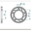 Kettenrad Aluminium