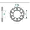 Kettenrad Aluminium