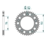 Kettenrad Aluminium