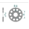 Kettenrad Aluminium
