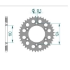 Kettenrad Aluminium
