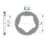 Kettenrad Aluminium