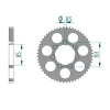 Kettenrad Aluminium