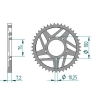Kettenrad Aluminium