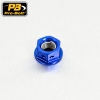 Kettenrad Mutter JMP Bolt Alu blau
