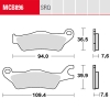 Bremsbelag TRW / Lucas MCB896TRQ