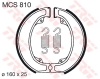Bremsbacke TRW / Lucas MCS810